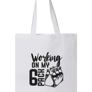 Working on my 6 Pack Design Tote Bag